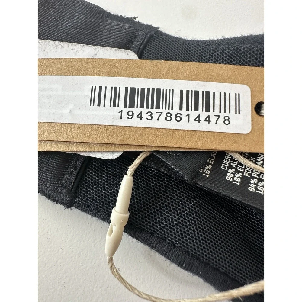 Skims Bra Cotton Jersey 36DDDD‎ Soot Black Underwire New - Picture 3 of 6